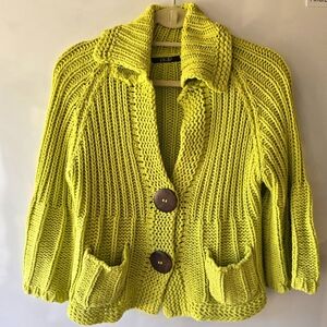 Chunky Knit Lime Green Sweater